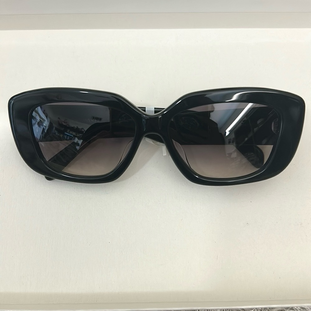 NIB CELINE Triomphe CL40216U Black/Gradient Brown Lenses Rectangle Sunglasses - Picture 6 of 16